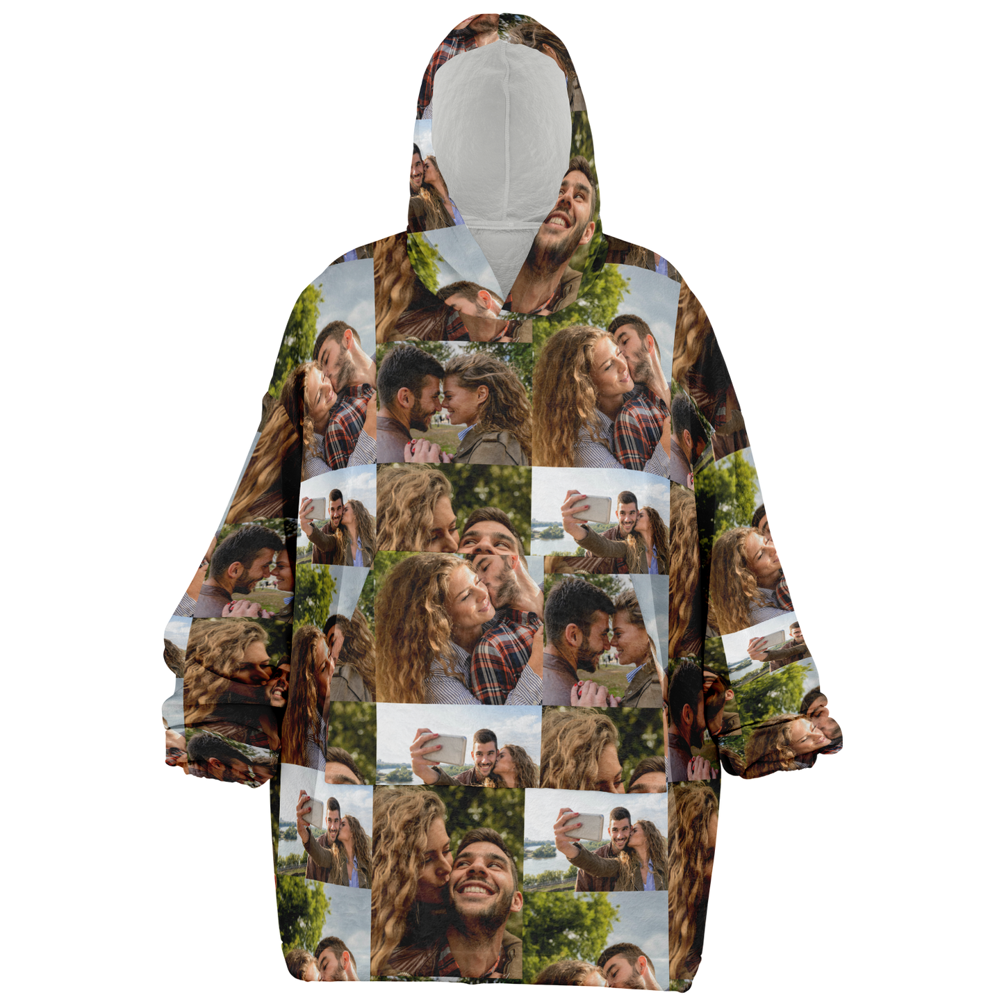 Custom Photo Upload Couples Blanket Hoodie, Custom Couples Gift, Valentine's Day Hoodie, Engagements, Anniversaries, Bachelorette's