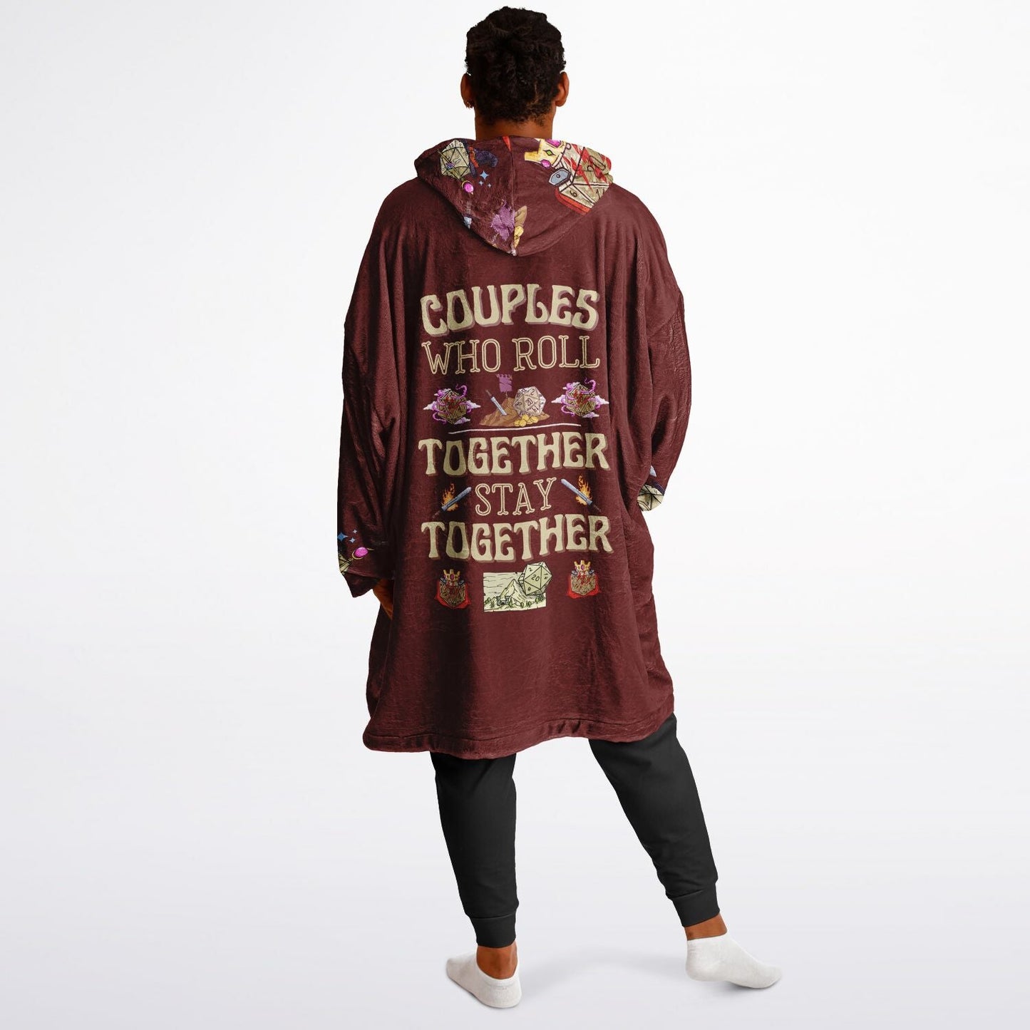 Couples Who Roll Together Stay Together - All Over Print Super Hoodie - chaosandthunder
