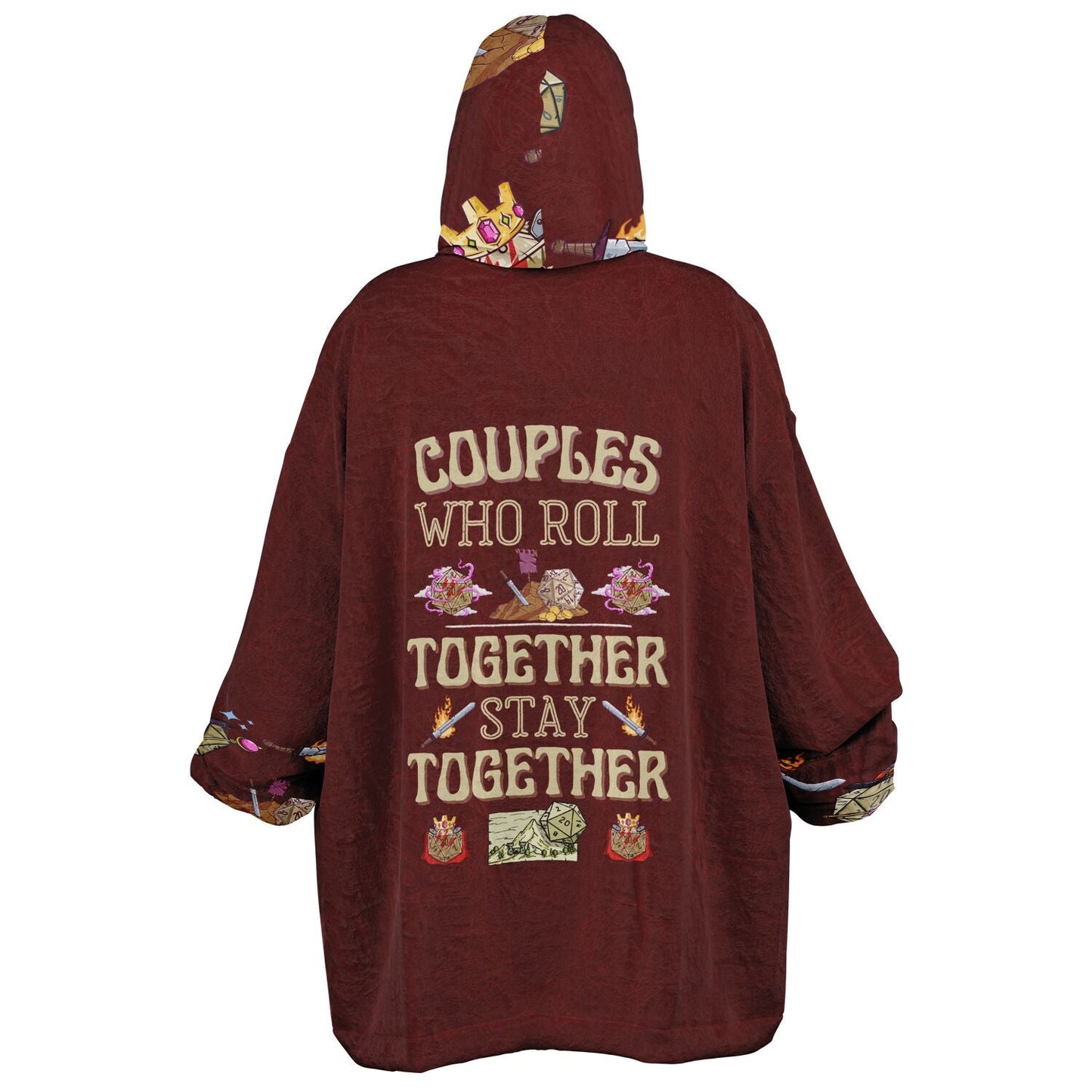 Couples Who Roll Together Stay Together - All Over Print Super Hoodie - chaosandthunder