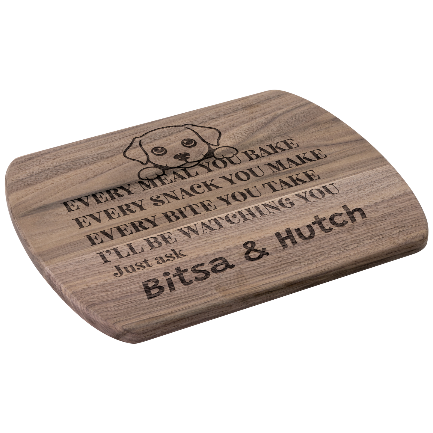Every Meal You Make Hardwood Oval Cutting Board