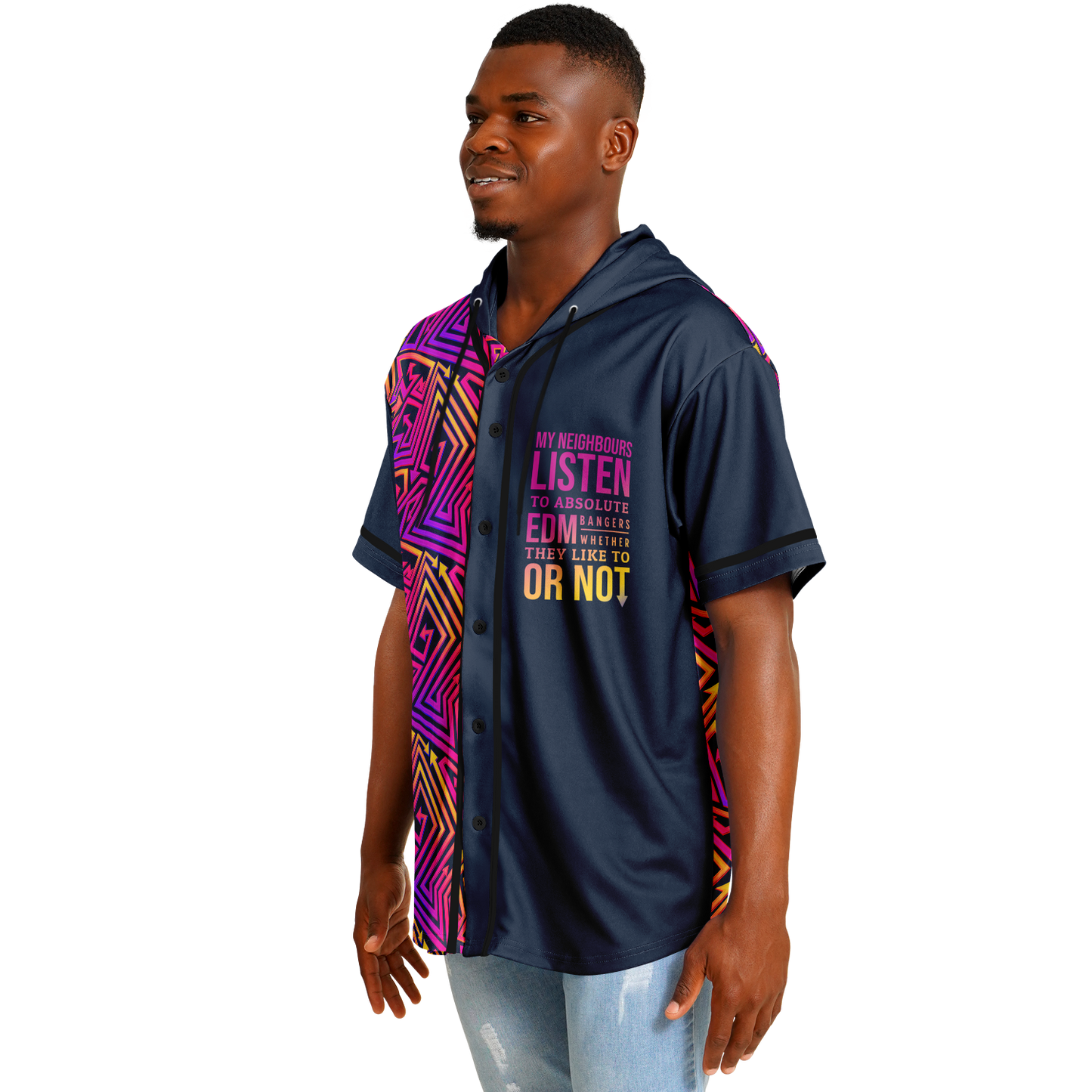 EDM Bangers EDM Jersery All Black - Available for a Strictly Limited Time - Buy 2 & Get FREE Shipping