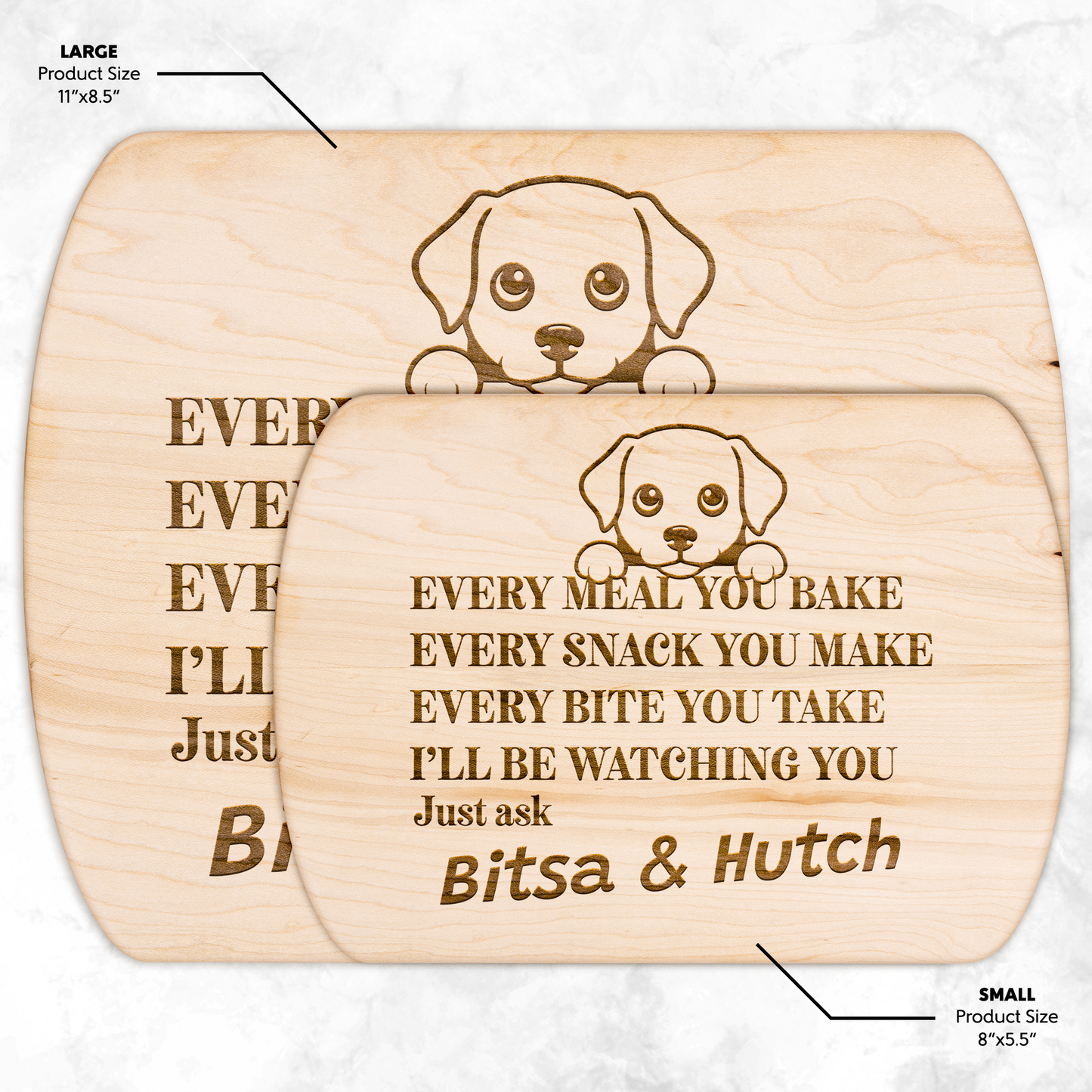 Every Meal You Make Hardwood Oval Cutting Board