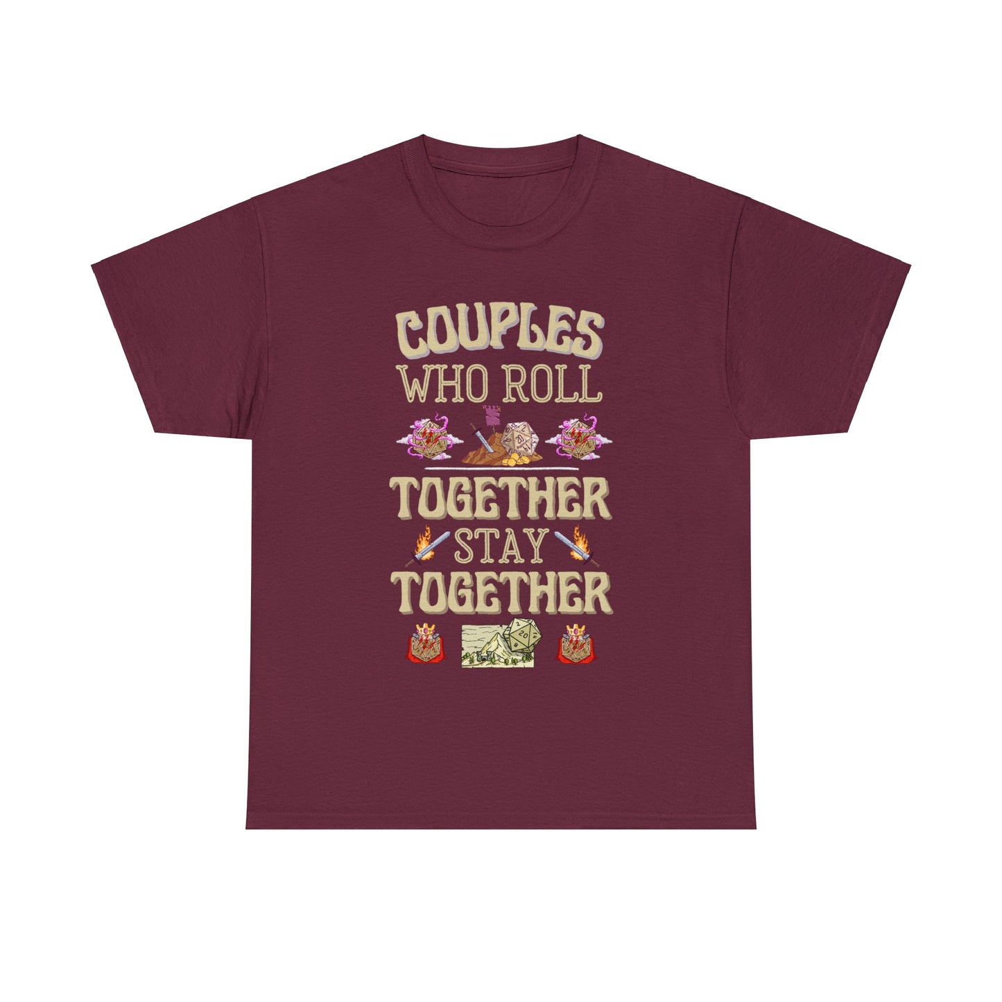 DND Shirt Couples Who Roll Together, Stay Together Funny DND Gift for Christmas