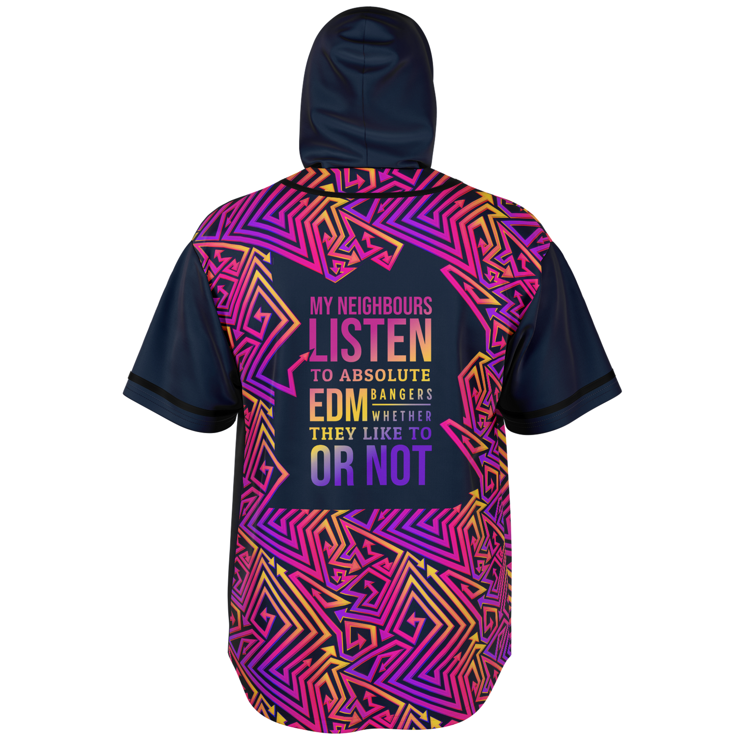 EDM Bangers EDM Jersery All Black - Available for a Strictly Limited Time - Buy 2 & Get FREE Shipping