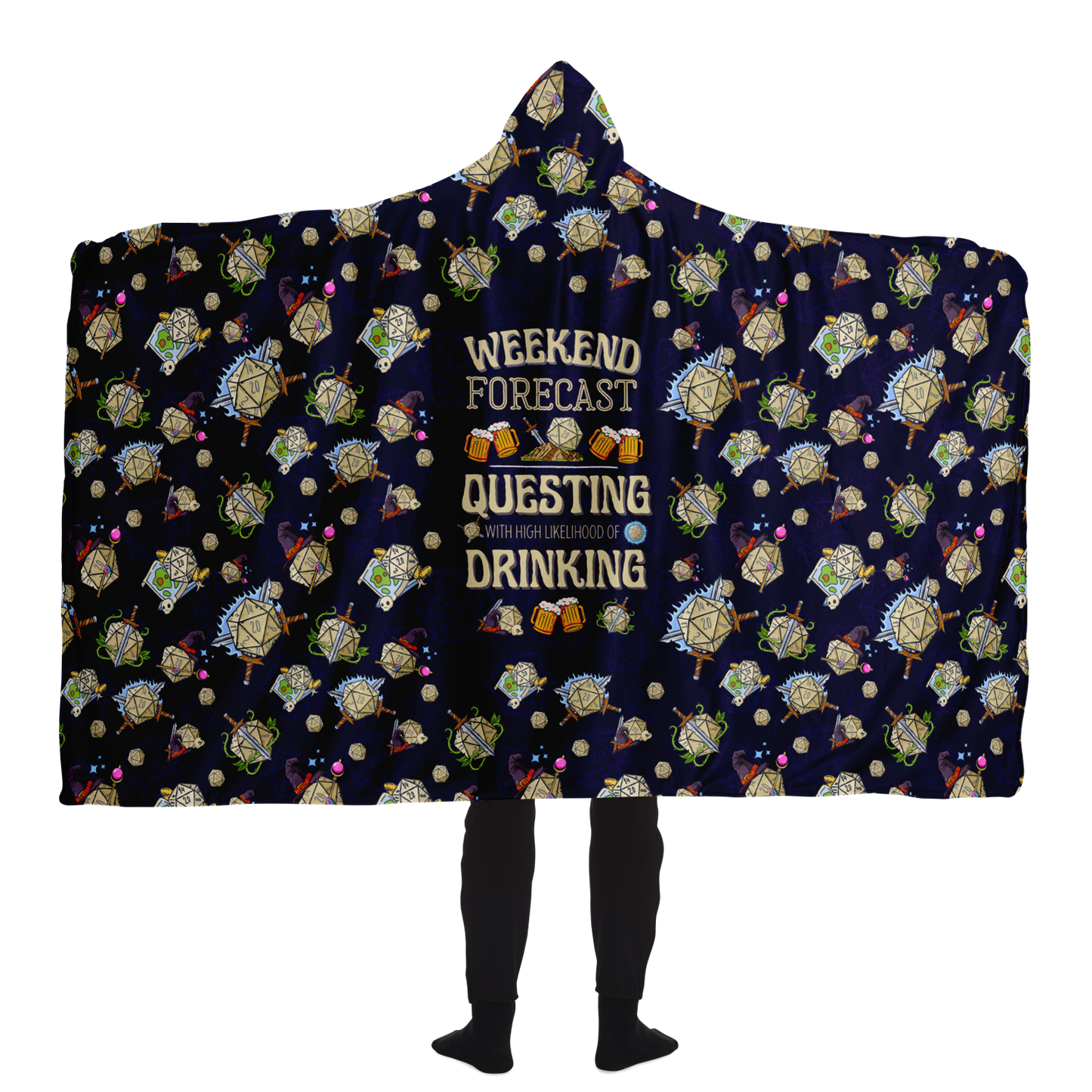 DND Weekend Forecast Hooded Blanket