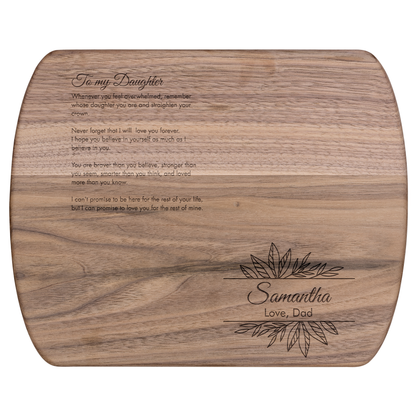 “Love, Dad” Custom Cutting Board – Meaningful Gift for Your Daughter
