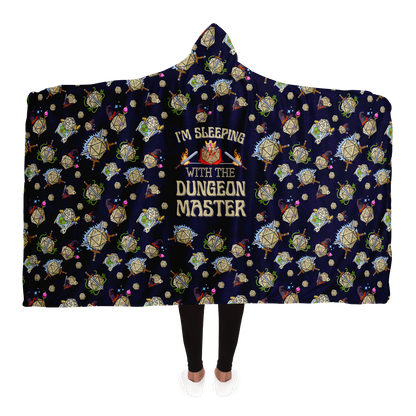 DND Hooded Blanket - I'm Sleeping with the Dungeon Master Funny DM Gift