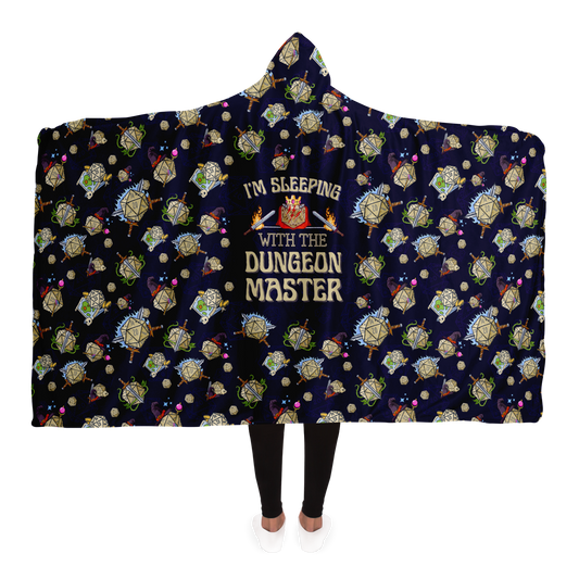 DND Hooded Blanket - I'm Sleeping with the Dungeon Master Funny DM Gift