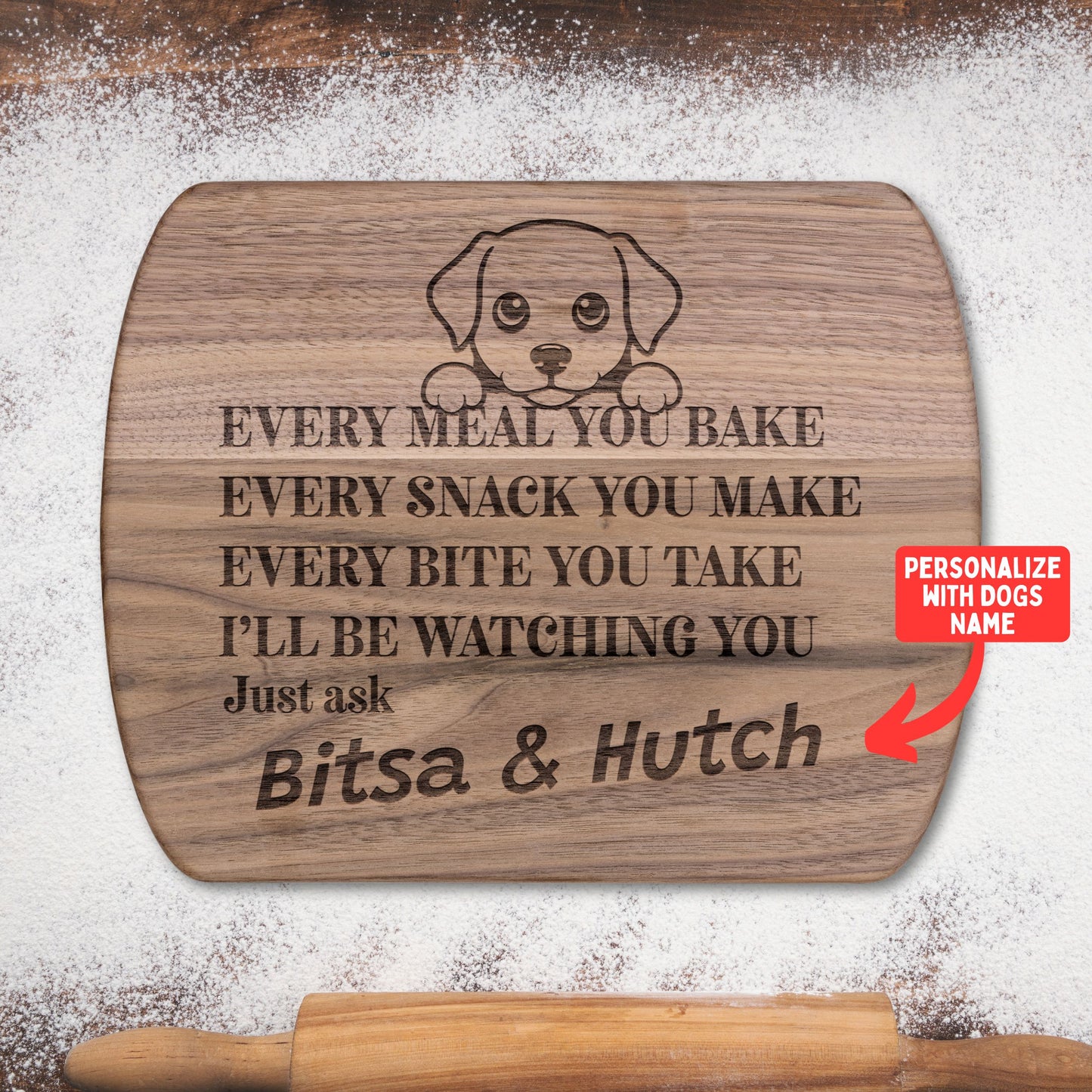 Every Meal You Make Hardwood Oval Cutting Board