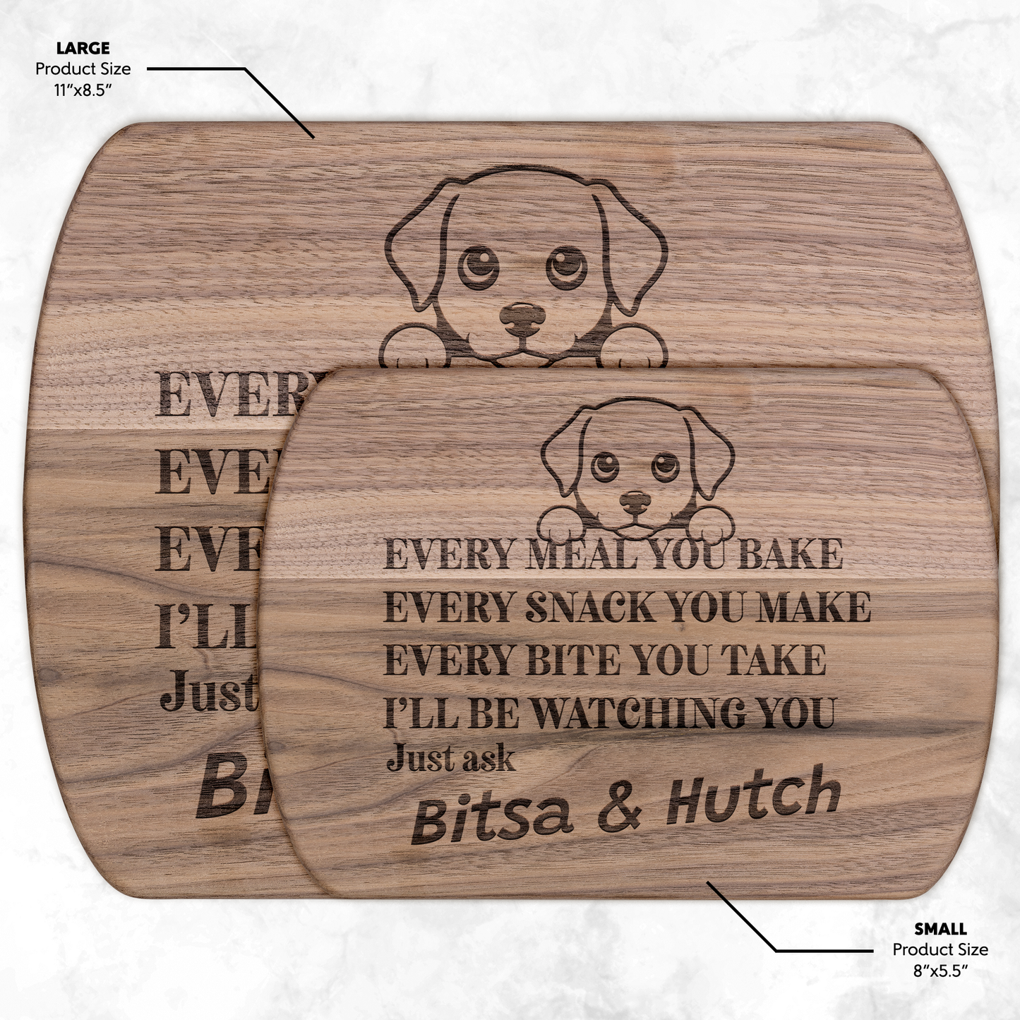 Every Meal You Make Hardwood Oval Cutting Board