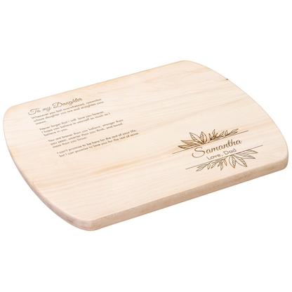 “Love, Dad” Custom Cutting Board – Meaningful Gift for Your Daughter