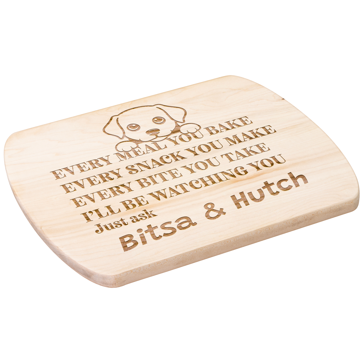Every Meal You Make Hardwood Oval Cutting Board