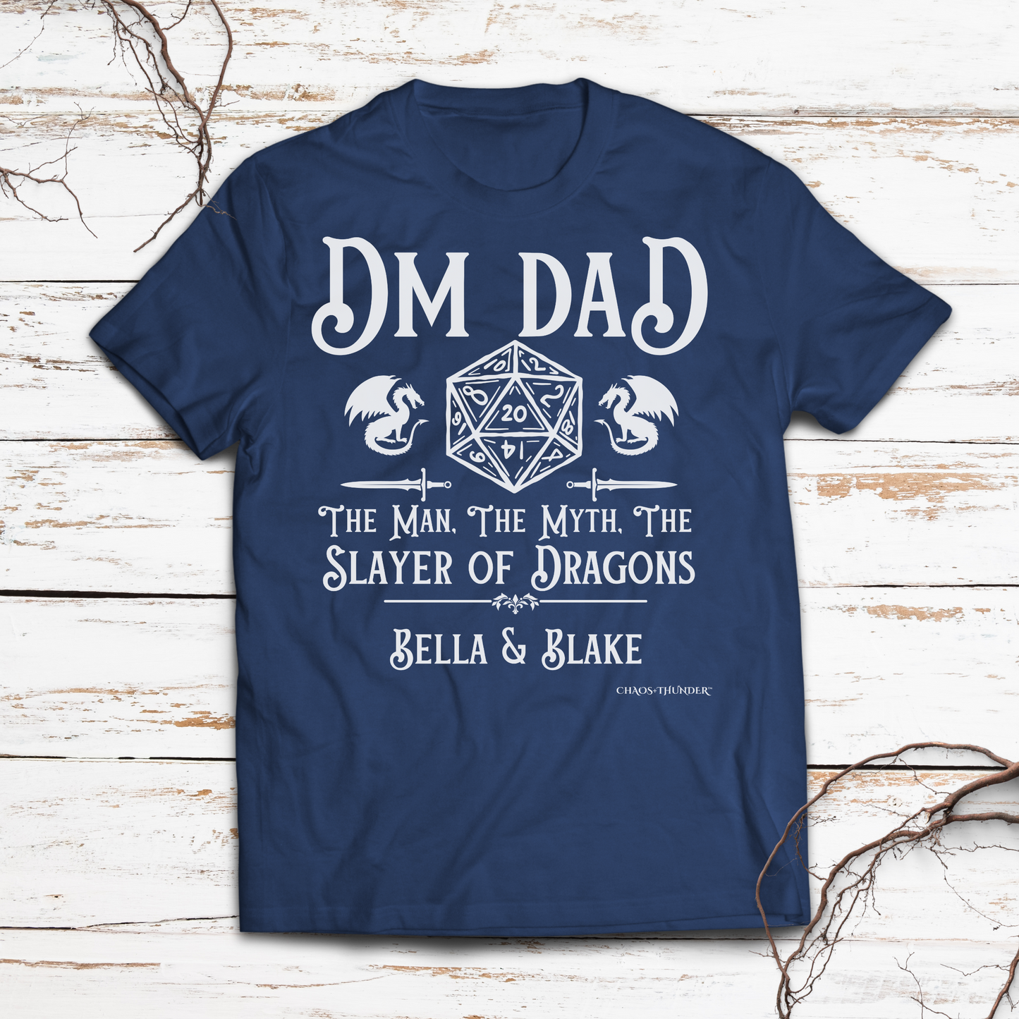 Personalized DND Dad Shirt