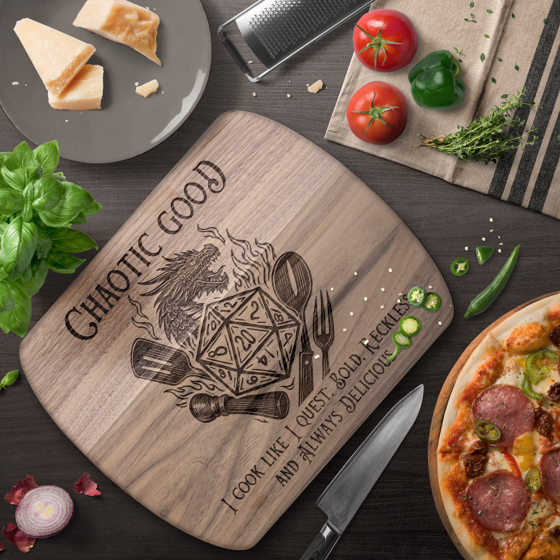 Funny_DND_Chaotic_Good_Hardwood_Maple_or_Dark_Rounded_H_Lifestyle_Mockup.png