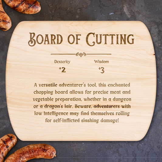 Board of Cutting™ - Maple & Walnut Hardwood Chopping Board for DND Fans