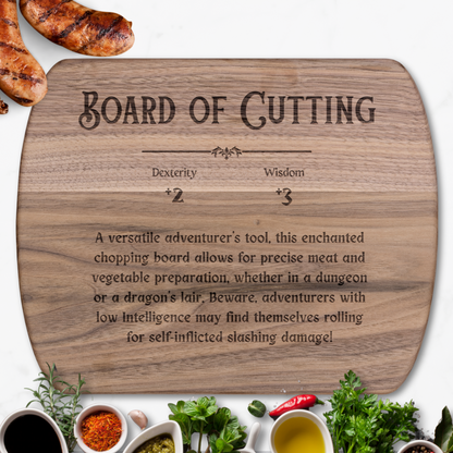 Board of Cutting™ - Maple & Walnut Hardwood Chopping Board for DND Fans