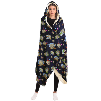 DND Hooded Blanket - I'm Sleeping with the Dungeon Master Funny DM Gift