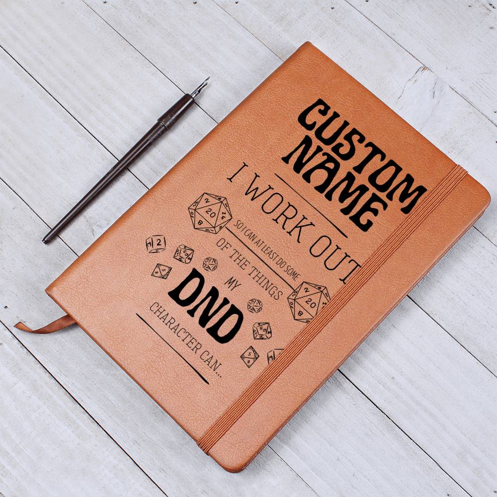 Personalized DND Journal - Funny I Work Out Journal for DND