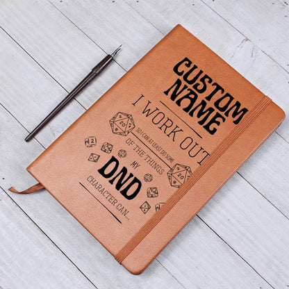 Personalized DND Journal - Funny I Work Out Journal for DND