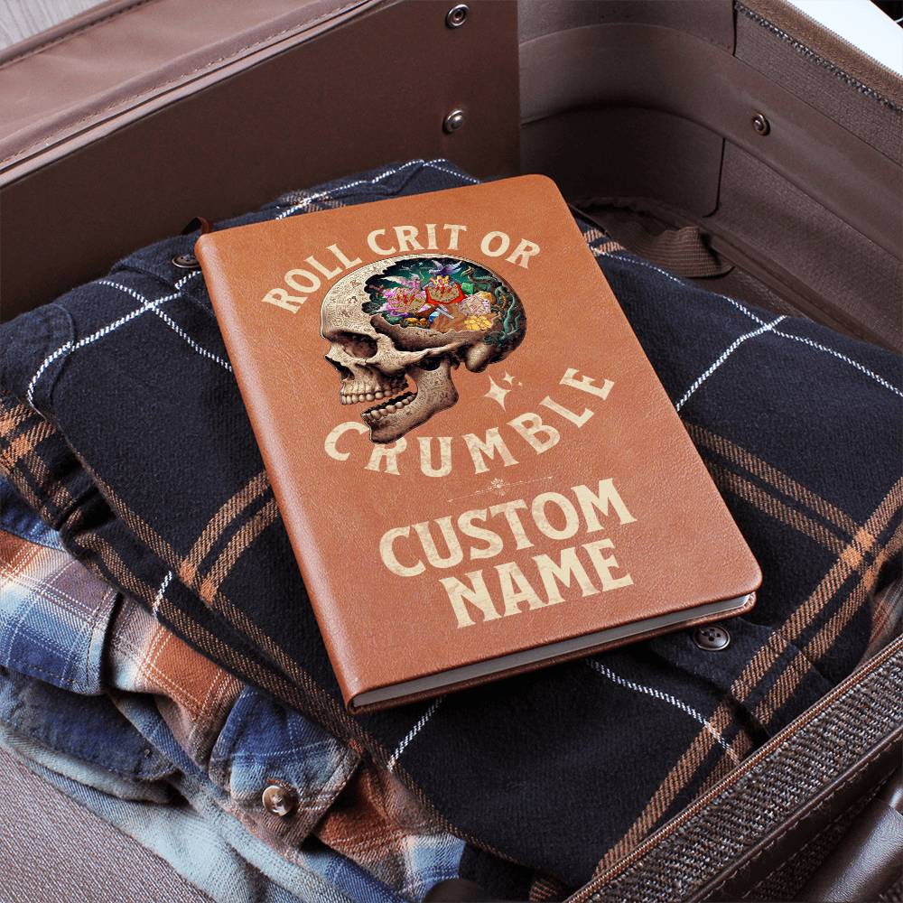 DND Journal Roll Crit or Crumble Custom Personalization Perfect Gift for DM