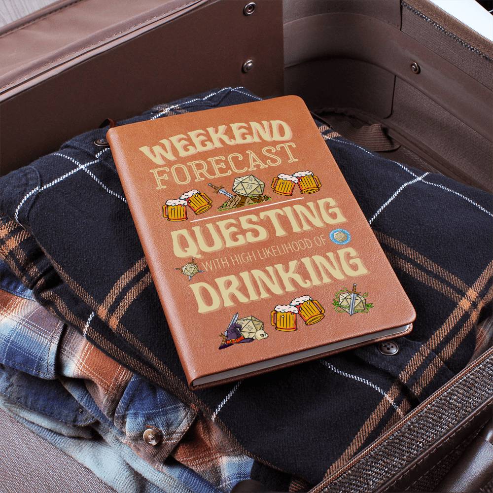 DND Journal Weekend Forecast - Funny DND Journal Gift for DM