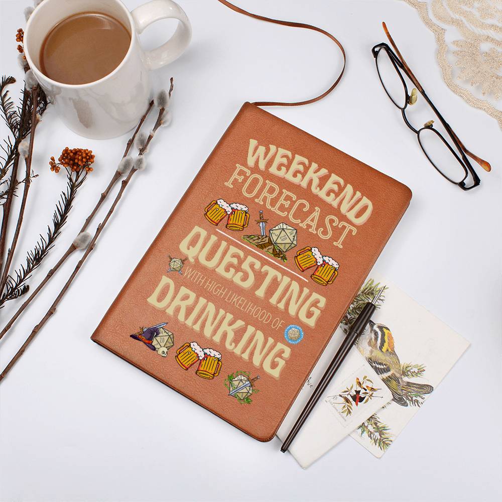 DND Journal Weekend Forecast - Funny DND Journal Gift for DM