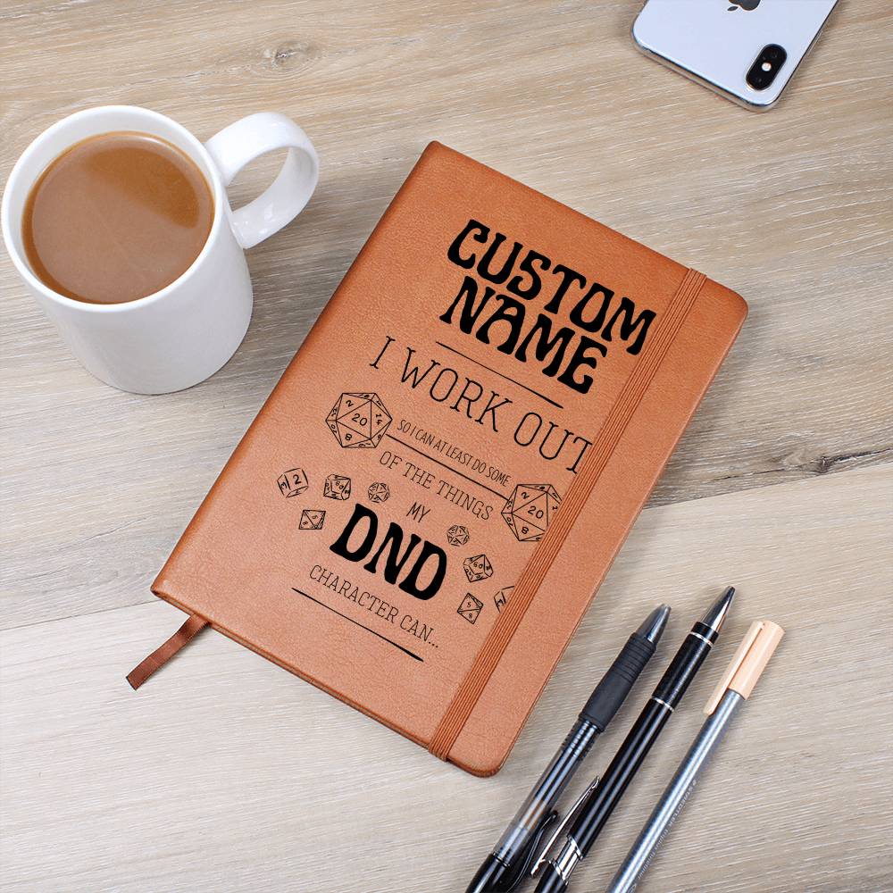 Personalized DND Journal - Funny I Work Out Journal for DND