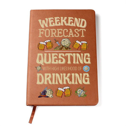 DND Journal Weekend Forecast - Funny DND Journal Gift for DM
