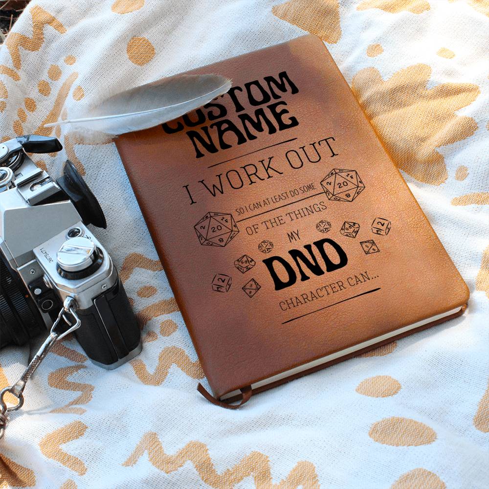 Personalized DND Journal - Funny I Work Out Journal for DND