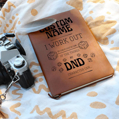 Personalized DND Journal - Funny I Work Out Journal for DND