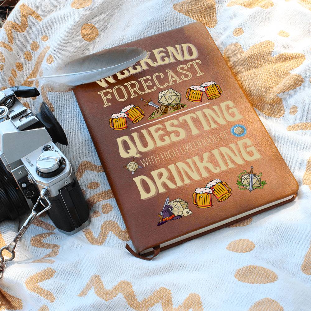 DND Journal Weekend Forecast - Funny DND Journal Gift for DM