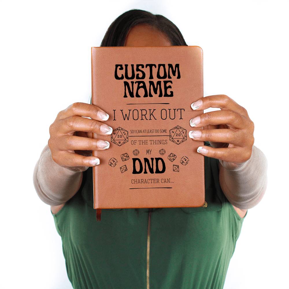 Personalized DND Journal - Funny I Work Out Journal for DND