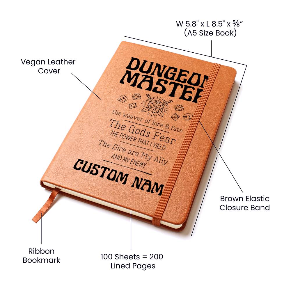 Custom DND Journal for Dungeon Masters - Perfect DND Gift for the Dungeon Master