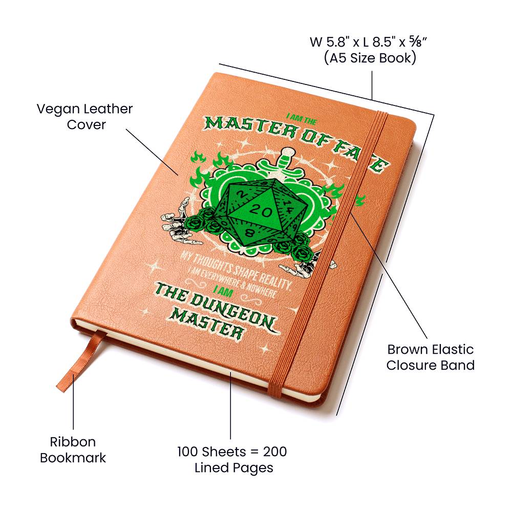 DND Journal Dungeon Master "Master of Fate - Limited Edition Character Development Journal