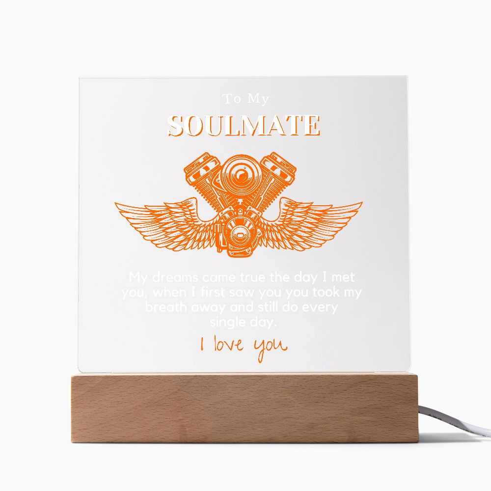 My Soulmate, Dreams Came True LED Light Up Lamp
