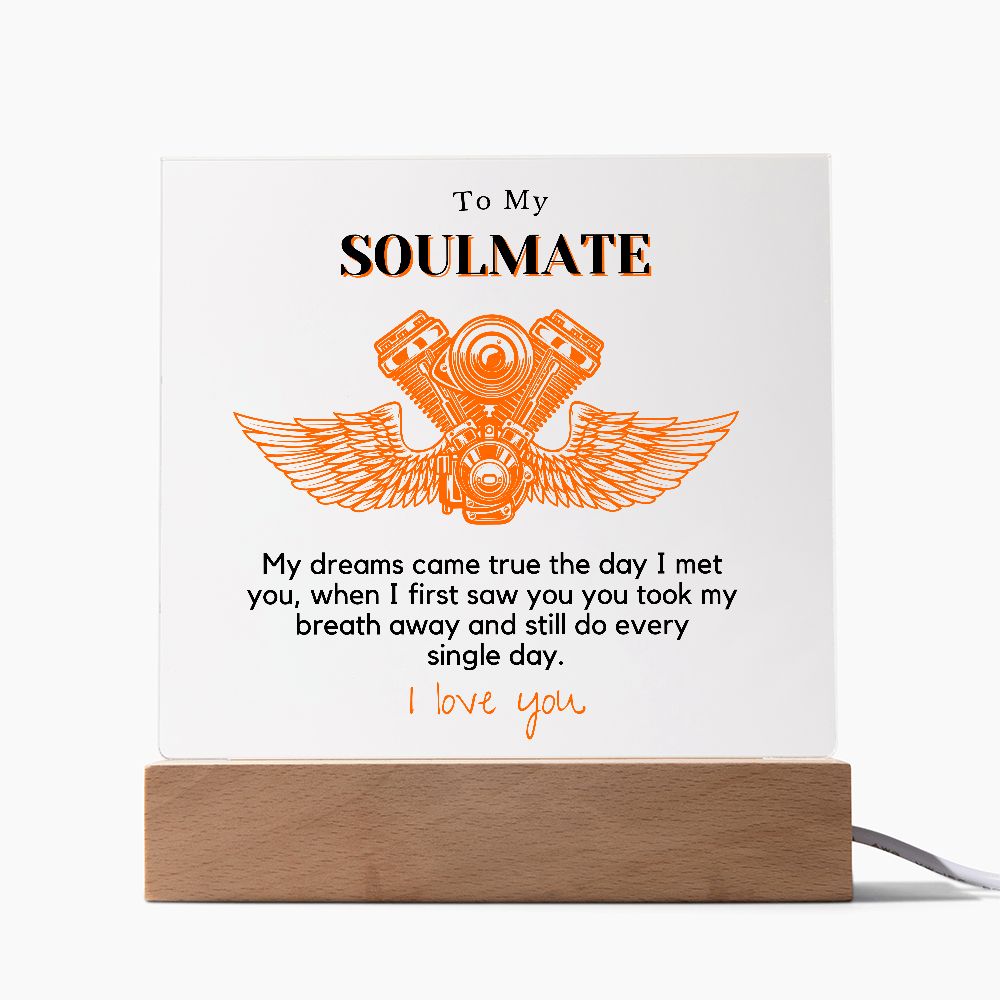 My Soulmate, Dreams Came True LED Light Up Lamp