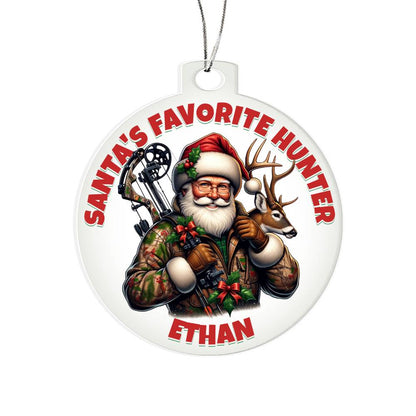 Personalized Hunting Ornament - Perfect Hunters Gift for Christmas
