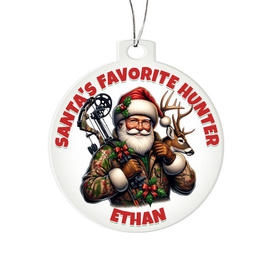 Personalized Hunting Ornament - Perfect Hunters Gift for Christmas