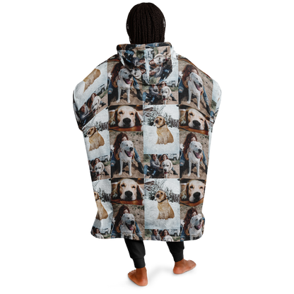 Customizable Photo Hoodie Blanket, Photo Collage Gifts for him or her, Family and Friends & Pets Custom Gifts, Special Memory Keepsake for Wedding, Birthday