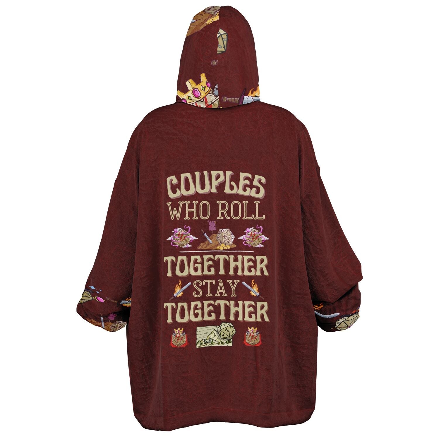 Couples Who Roll Together Stay Together - All Over Print Super Hoodie - chaosandthunder