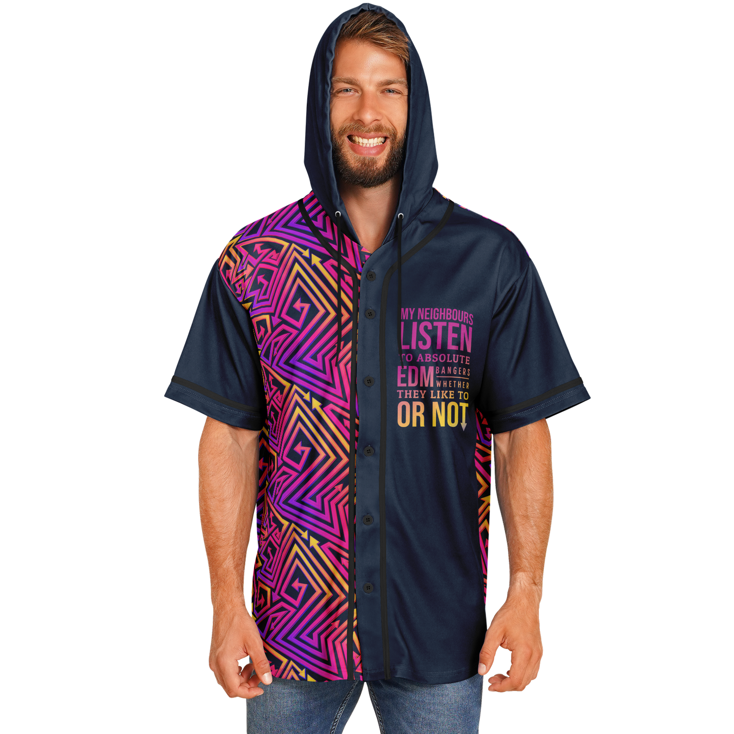EDM Bangers EDM Jersery All Black - Available for a Strictly Limited Time - Buy 2 & Get FREE Shipping