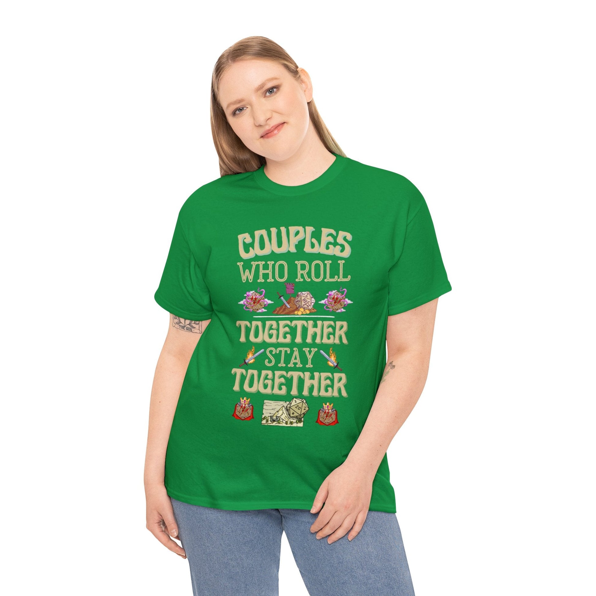 DND Shirt Couples Who Roll Together, Stay Together Funny DND Gift for Christmas - chaosandthunder