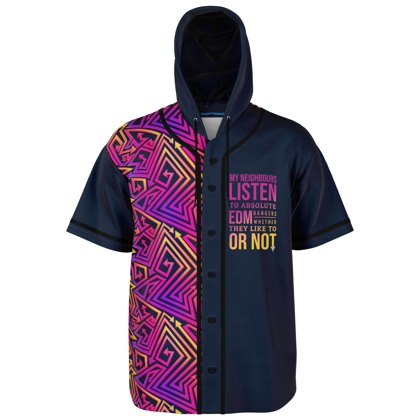 EDM Bangers EDM Jersery All Black - Available for a Strictly Limited Time - Buy 2 & Get FREE Shipping
