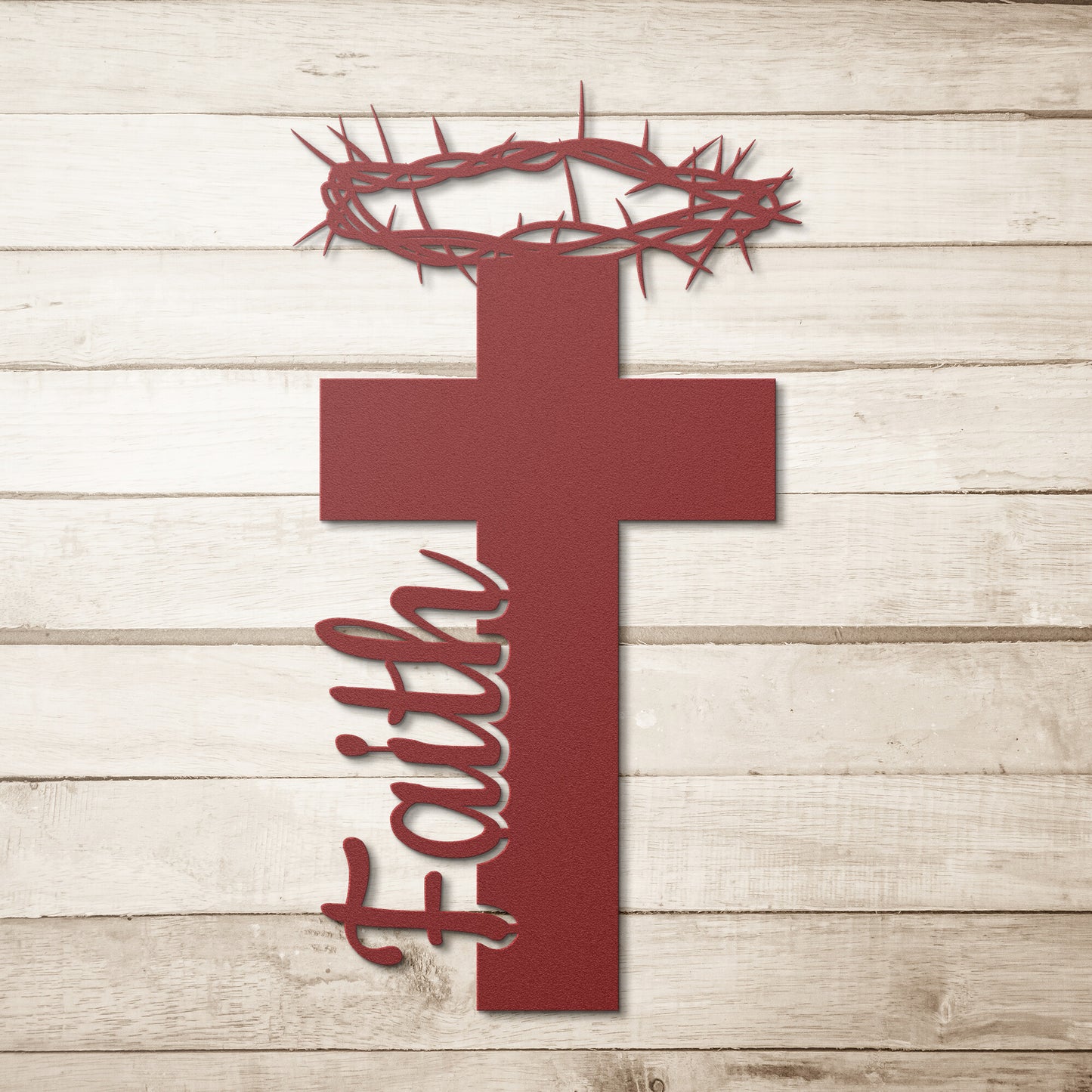 Faith Cross Sign Metal Wall Art | Jesus Cross Metal Wall Art | Cross Art | Jesus Painting | Jesus Stickers