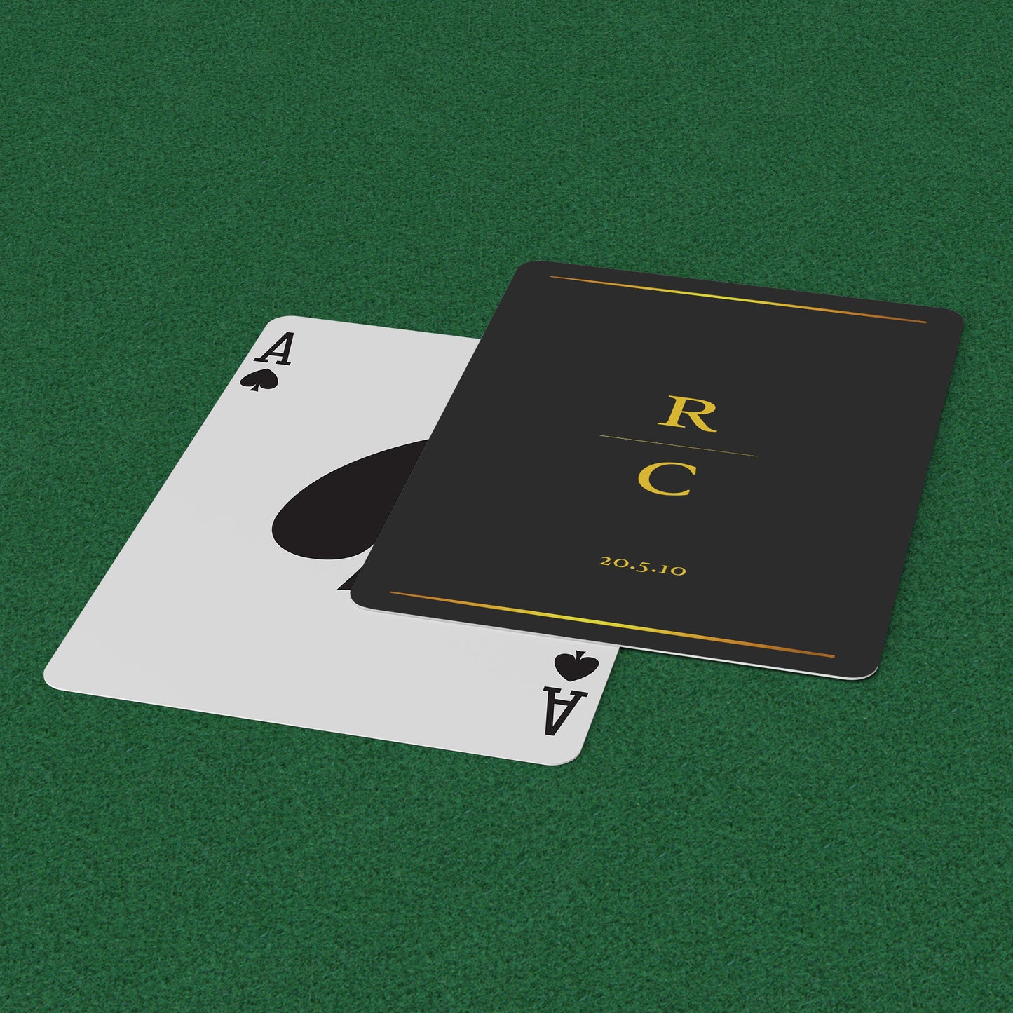 Personalized Initials Custom Playing Cards