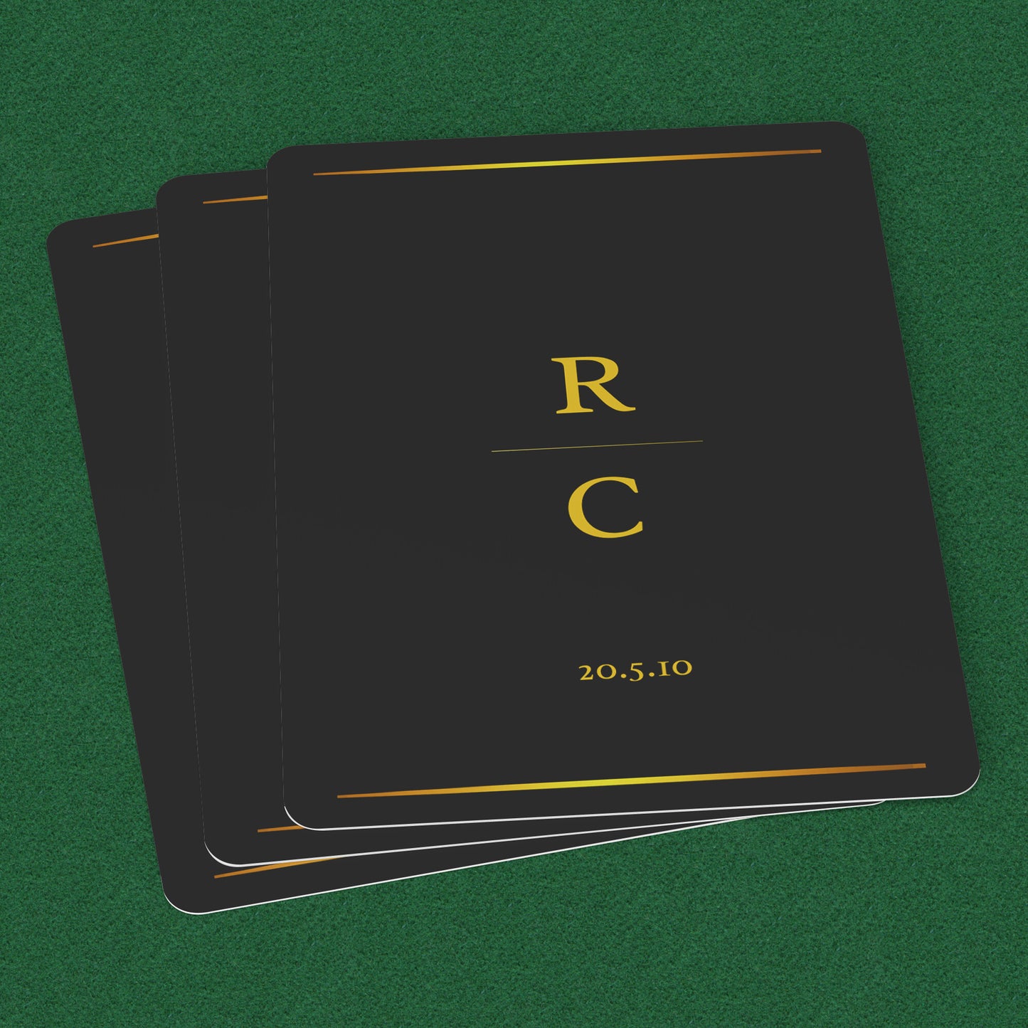 Personalized Initials Custom Playing Cards