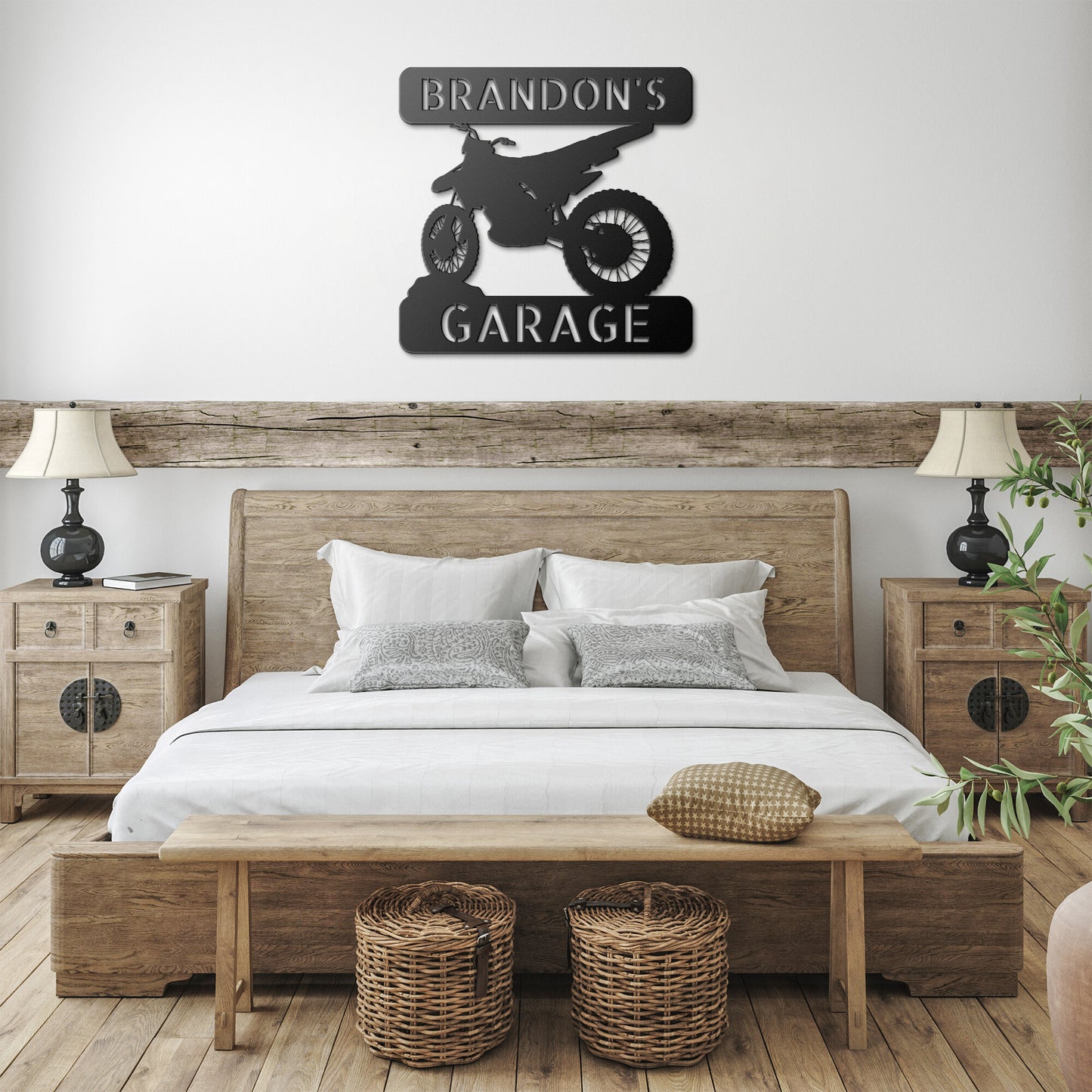 Personalized Metal Wall Art for Motocross Riders