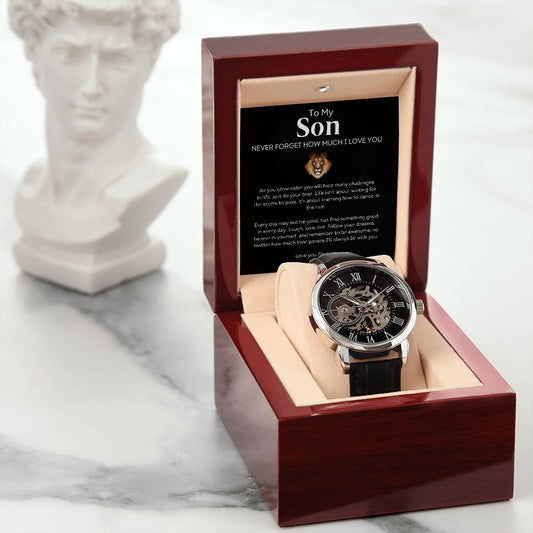 Never Forget How Much I Love You, Son | Stunning Openwork Watch
