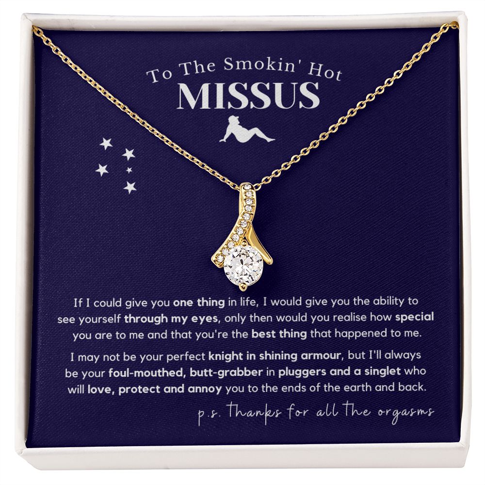 To The Missus, One Thing Heartfelt & Funny Necklace | Ships FREE Worldwide 🌏
