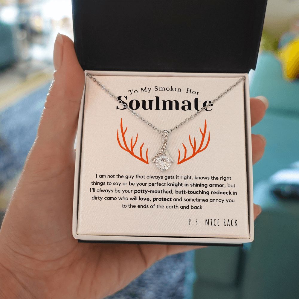 To My Smokin' Hot Soulmate, Perfect Knight | Stunning Alluring Beauty Hunting Necklace | Ships FAST & FREE From the USA 🇺🇸
